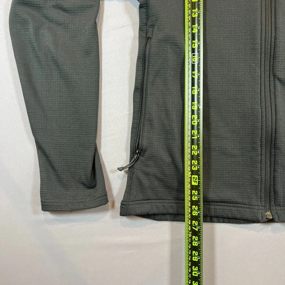 The North Face Mountain Peaks Fleece Jacket Mens Large Charcoal Gray Full Zip